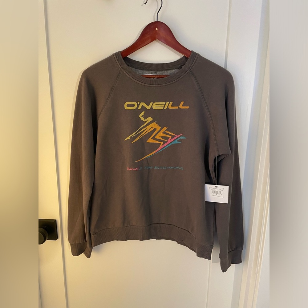 NWT O’Neill vintage style sweatshirt gray small